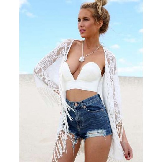 Fashion Tassel Kaftan Cover Up