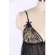 Metallic Gold Lace Cup Babydoll Set