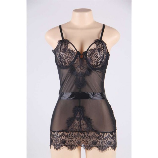 Open Cup Cutout Chemise