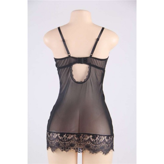 Open Cup Cutout Chemise