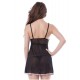 See Through Mesh Black Lace Babydoll For Women