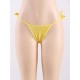 Plus Size Yellow Womens G String Panty