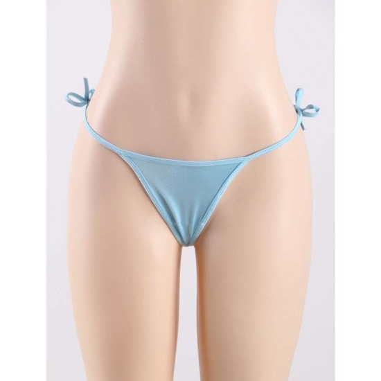 Sexy Light Blue Crotchless G String