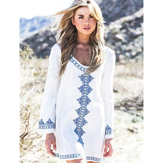 Long Sleeve Beach Dress