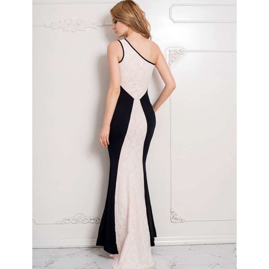 One-shoulder Floor-length Prom Dress