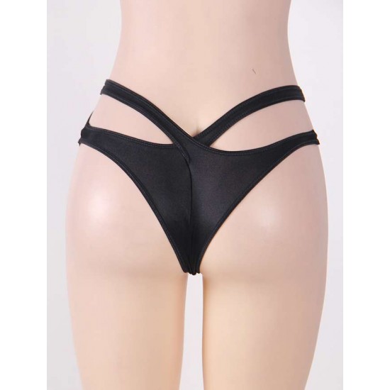 Black Open Waist ladies Underwear