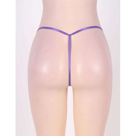 Sexy Purple Lace G-string