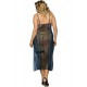 Long Transparent Plus Size Lingerie Dress With Side Open