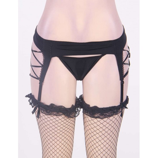 Plus size Crocheted Garter with G-string