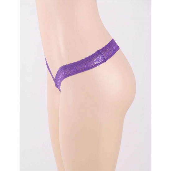 Lace Purple Laids Sexy Panty