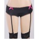 Crotchless Boyshort with Garters