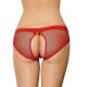 Red Netted Open Back Hipster Panty