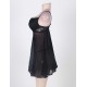 Black Plus Size Comfy Transparent Lingerie