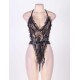 Lace Ruffle Teddy with Wrist Restraints