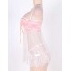 Bustier Top Babydoll with Sheer Bodice and G-string