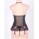 Halter Sheer Lace Chemise