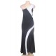 One Shoulder Stitching Evening Dress