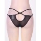 Black Comfy Transparent Net Panty