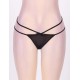 Plus Size Black Transparent Panty