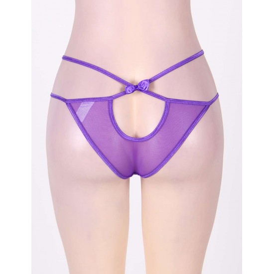 Plus Size Glamorous Purple Panty