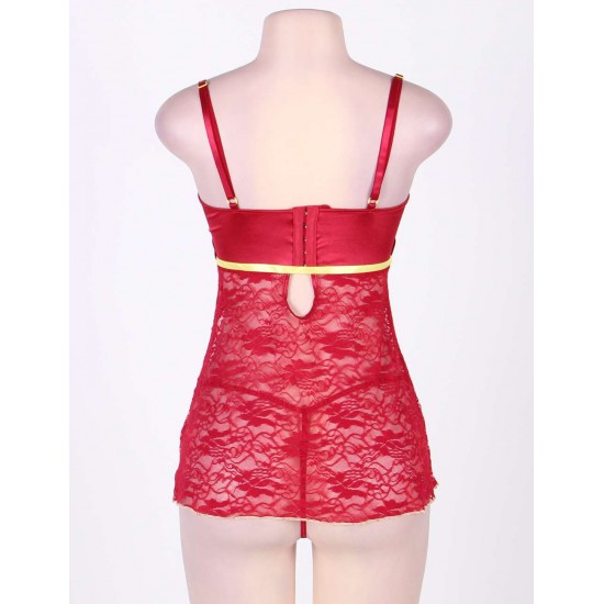 Red Plus Size Erotic Dark  Lingerie