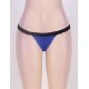 Blue Heartbreaker Open Back Lace Trimmed Panty