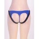 Blue Heartbreaker Open Back Lace Trimmed Panty