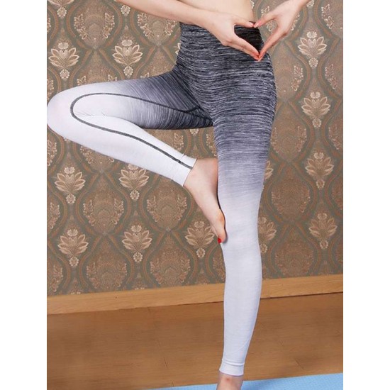 Grey Gradual Change Yoga Legging