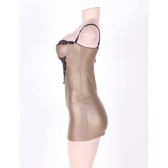 Light Brown Gorgeous Leather Chemise 