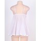 Plus Size Babydoll Set White Melody