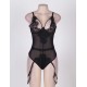 Eyelash Lace Teddy Lingerie