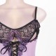 Cross-Dye Lace Peek-A-Boo Cup Chemise