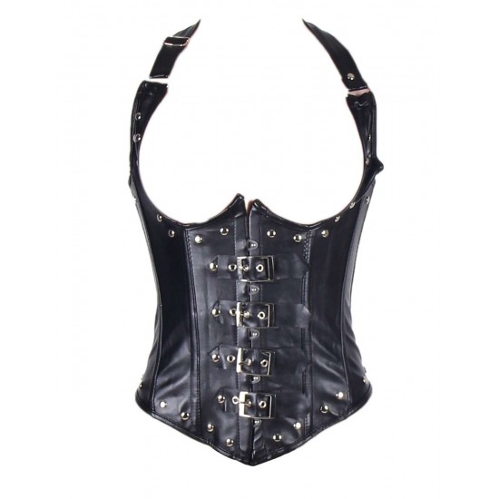 Plus size leather corset