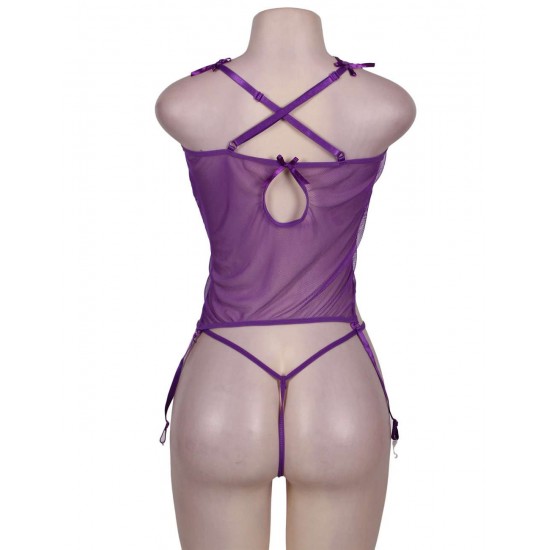 Dark Temptations Purple Lingerie