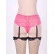 Crotchless Lace Garter Short