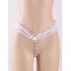 Plus Size Lace Jewel Thong