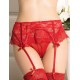 Red Sexy Lace Garter Panty