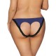 Black Lace Blue Plus Size Panty For Fat Women