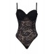 Black Plus Size Push-up Cup Lace Teddy