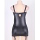 Plus size leather dress