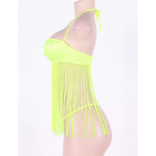 Fringed Halter Babydoll