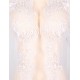 Delicate Lace Evening Gown Pure White