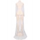 Delicate Lace Evening Gown Pure White