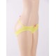 Yellow Neon Lace Crotchless Panty