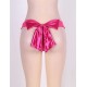 Plus Size Mesh Big Bow Ruffled Thong