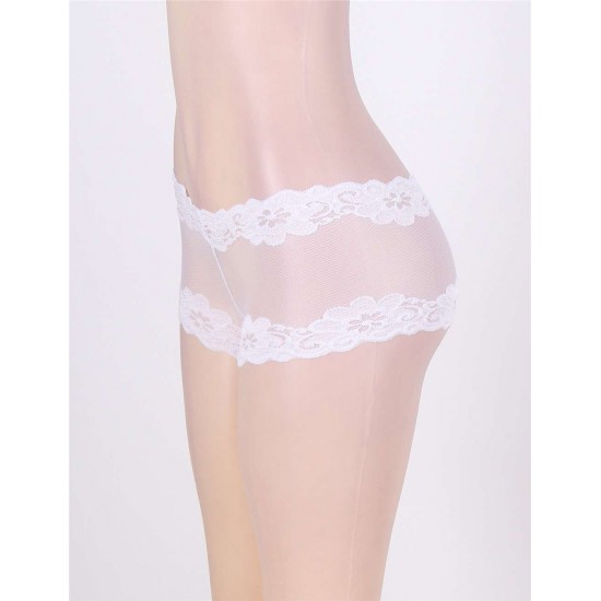 Sexy White Lace Mesh Panty