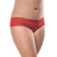 Plus Size Sexy Holiday Peek A Boo Back Mesh Crotchless Valentines Panty