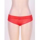 Plus Size Sexy Holiday Peek A Boo Back Mesh Crotchless Valentines Panty