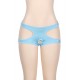 Seven Colors Bright Blue Cut Out Open Crotch Panty