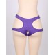 Sexy Cut Out Purple Open Crotch Panty